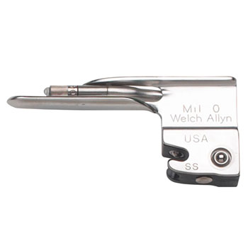Laryngoscope, Miller Size 0 Fiber-Optic Laryngoscope Blade, Stainless Steel (1/EA) by Hillrom/Welch Allyn  ID 68060